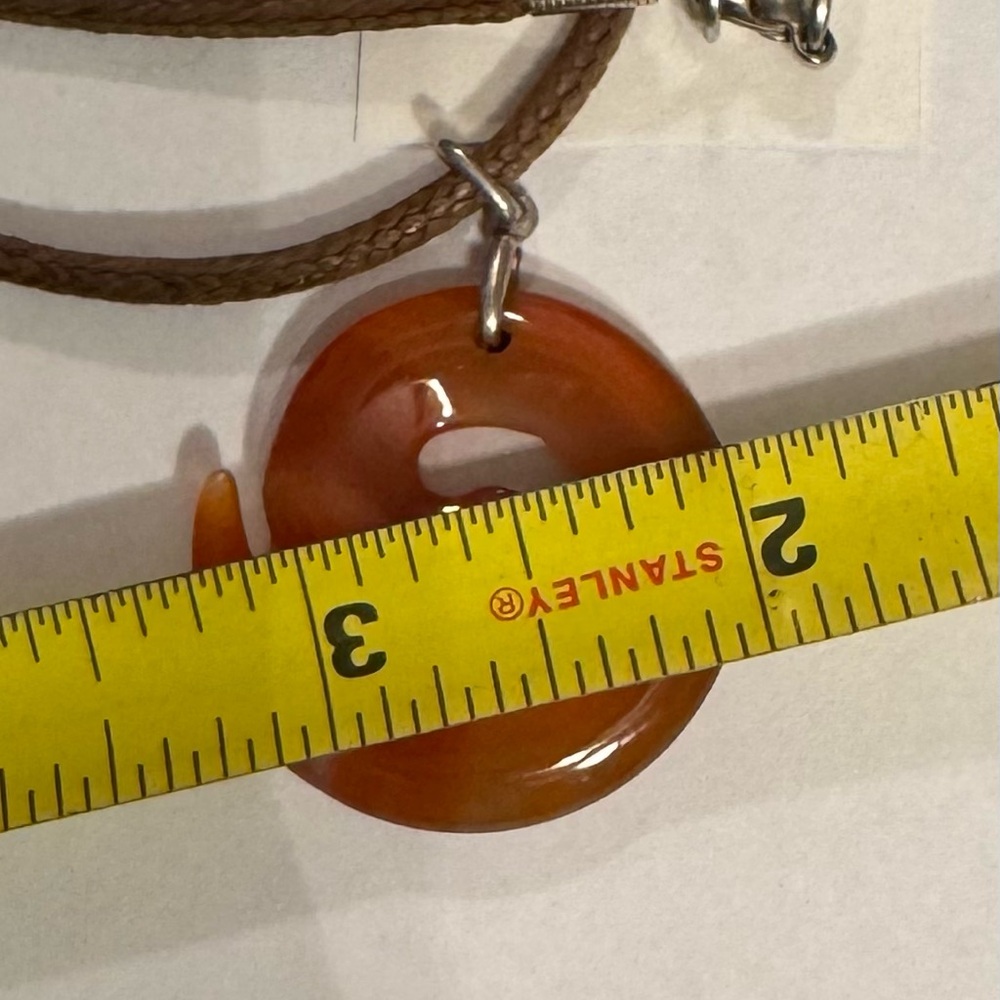 Carnelian Swirl Pendant Necklace - Picture 4 of 5